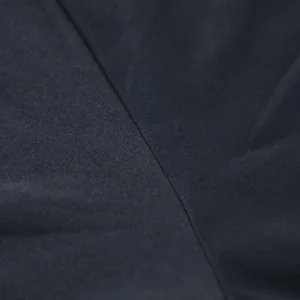 CALIFLO Casual Chic T-shirt Crew Neck Bodysuit black fabric close up 2