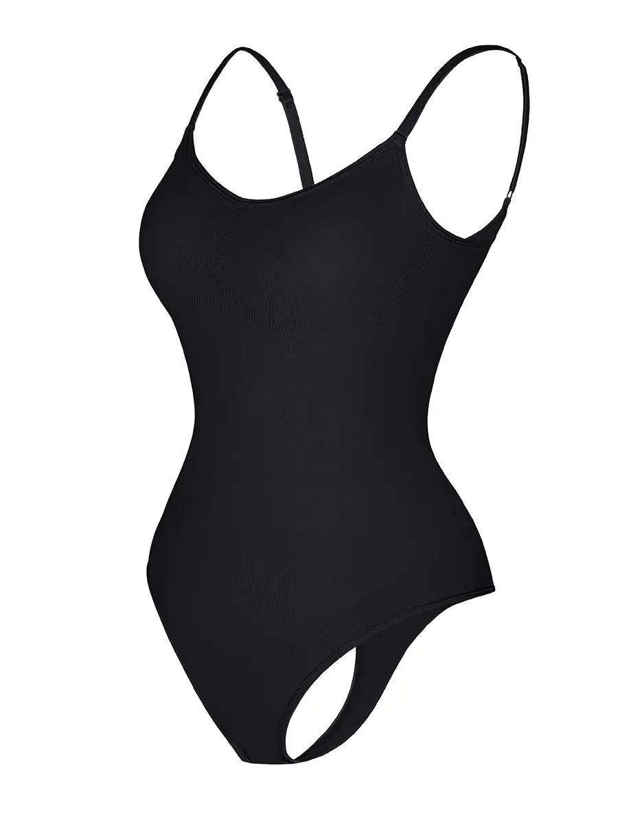 CALIFLO Seamless high compression bodysuit cropped image side angle